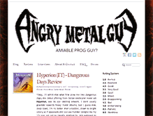 Tablet Screenshot of angrymetalguy.com